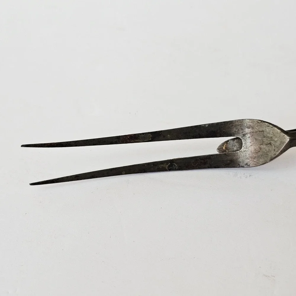 Vintage Joseph and Sons Stag Horn Handmade Antler Fork Carving -‎ M1122